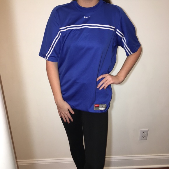 blue and white striped jersey